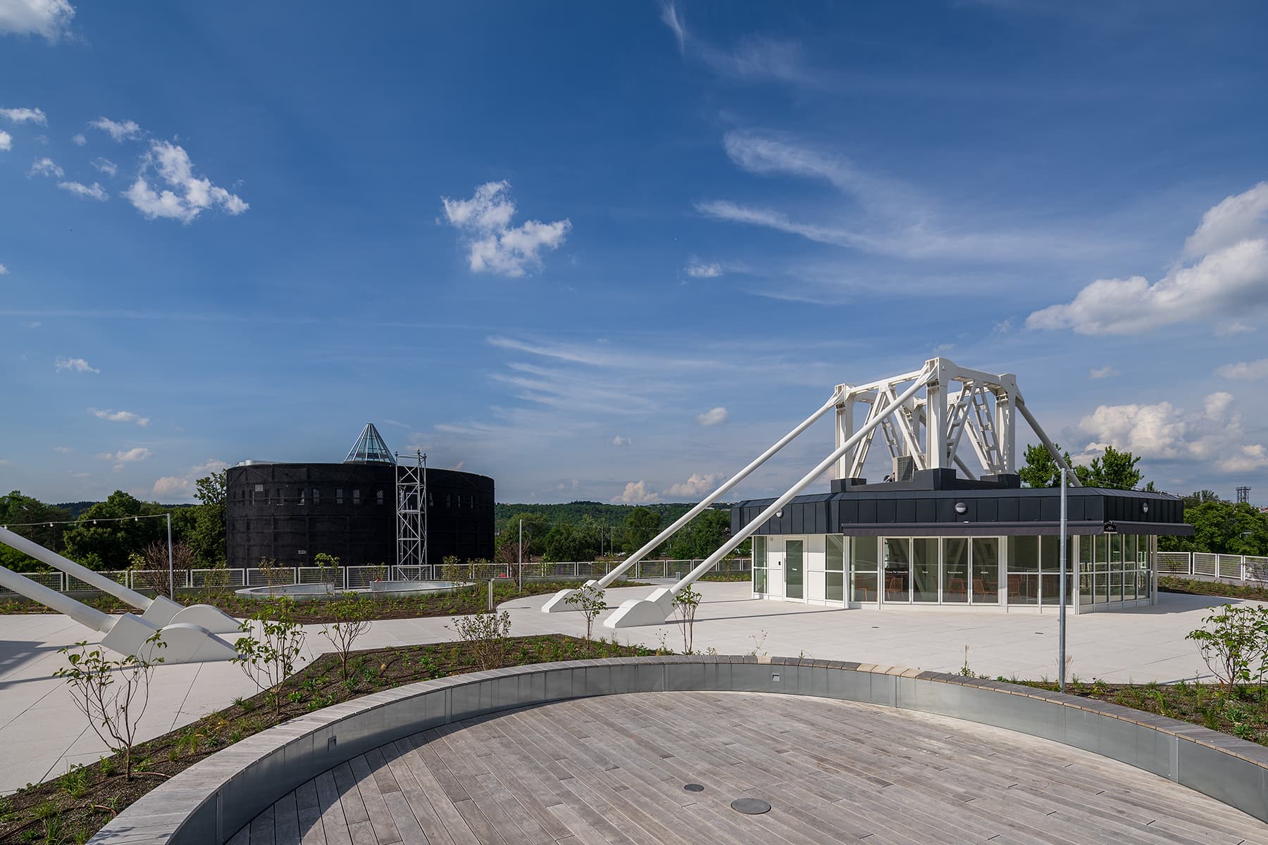 Rooftop Výstaviště Praha — střecha E